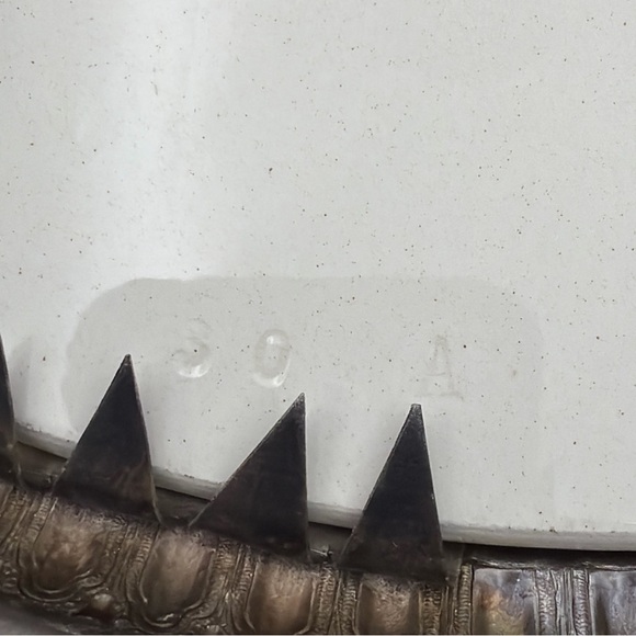 Vintage Brass Plated Footed Trivet Cherub Angel Feet Floral Tile Hot Plate - Picture 12 of 13